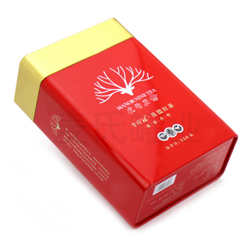 英德紅茶鐵盒，方形茶葉鐵盒包裝