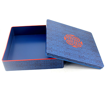 正方形藍(lán)色6個(gè)裝月餅鐵盒_馬口鐵皮禮品鐵盒包裝定制廠(chǎng)家